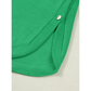 Elsbeth Bright Green Side Button Round Neck Knit Sleeveless Sweater