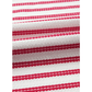 Lona Red Stripe Textured Knit Button Detail Short Sleeve Casual Tee