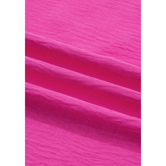 Sala Contrast V Neck Colorblock Wide Short Sleeve Top