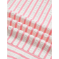 Cleobella Pink Stripe Print Floral Embroidered Puff Sleeve V Neck Blouse