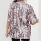Lindy Khaki Camouflage Woodland Print Drop Shoulder Tunic Tee