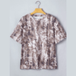 Lindy Khaki Camouflage Woodland Print Drop Shoulder Tunic Tee