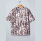 Lindy Khaki Camouflage Woodland Print Drop Shoulder Tunic Tee