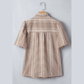 Kaytee Brown Western Pony Embroidered Yoke Puff Sleeve Gingham Blouse