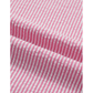 Chanler Stripe Short Bubble Sleeve Split V Neck Blouse