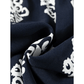 SALE!!!  Adrianna Blue Western Ethnic Print Notched Neck Short Sleeve Midi Dress