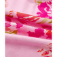 Baylee Floral Half Sleeve Striped Trim V Neck Blouse