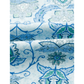SALE!!!  Shonta Sky Blue Boho Paisley Print Contrasted Patchwork Detail Bracelet Sleeve Loose Mini Dress