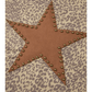 Soph Khaki Leopard Retro Studded Star Patch Loose Tee