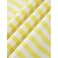 Aspen Yellow Stripe Colorblock Trim V Neck Tee Drawstring Elastic Waist Short Set