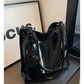 Maude Patent PU Leather Tote Bag - 2 Colors