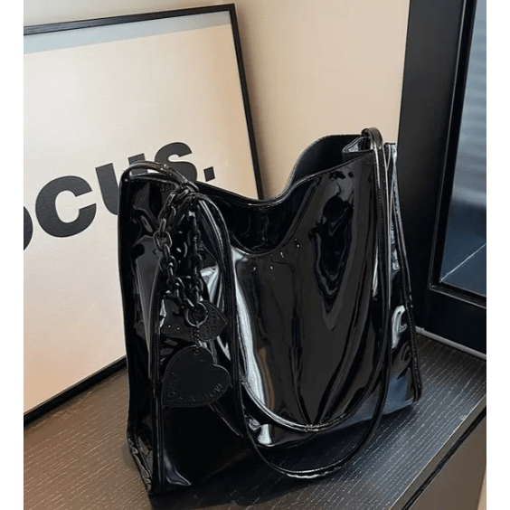 Maude Patent PU Leather Tote Bag - 2 Colors
