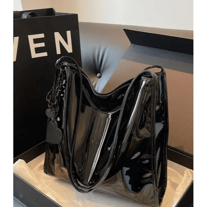 Maude Patent PU Leather Tote Bag - 2 Colors