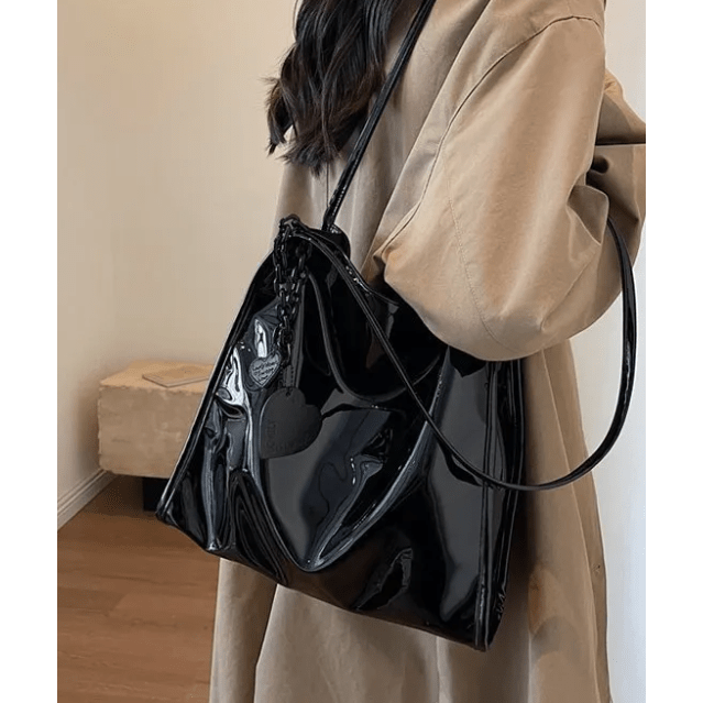 Maude Patent PU Leather Tote Bag - 2 Colors