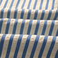 RTS Sky Blue Stripe Color Block Detail V Neck Short Sleeve Blouse