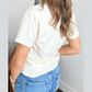White Fish Print Short Sleeve Round Neck T Shirt