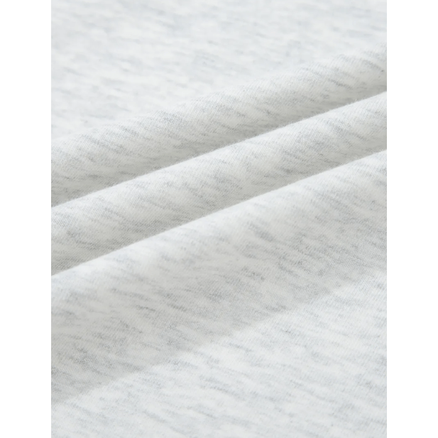 Marsia Grey Raw Seam Color Block Detail Buttoned Henley Tee