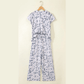 Sally Camouflage Print Twisted Rib Loose Tee Drawstring Pants Set