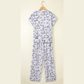 Sally Camouflage Print Twisted Rib Loose Tee Drawstring Pants Set