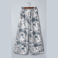 Jolynne Camouflage Print Contrast Lace-up Raw Edge Pocketed Loose Pants