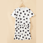 SALE!!!  Blythe White Polka Dot Short Sleeve Top Casual Skort 2pcs Outfit