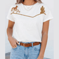 Locie Western Fashion Embroidered Casual Tee