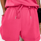 Cathy Pink Quarter Zip Sleeveless Top Drawstring Shorts Casual 2pcs Outfit