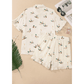 Mallard Print Shirt Style Short Two Piece Set