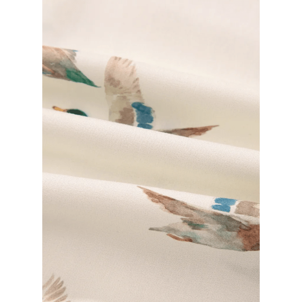 Mallard Print Shirt Style Short Two Piece Set