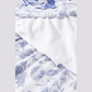 SALE!!!  Kimster Blue Ruffled Short Sleeve Tiered Floral Midi Dress
