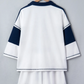 Bonnie Prussian Blue Exposed Seam Detail Half Sleeve Top Elastic Waist Shorts 2pcs Set