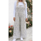 Gia Camouflage Twist Ribbed Sleeveless Full-Length Casual Jumpsuit