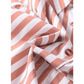 Camden Stripe Collar Button Front Bracelet Sleeve Ruffle Hem Shirt