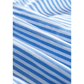 SALE!!!  Essie Sky Blue Stripe Bubble Short Sleeve Tiered Scallop Long Dress