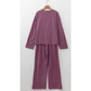 Myrtle Pink Stripe Casual Long Sleeve Top Drawstring Pant Set