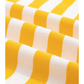 Mambi Yellow Stripe Striped Lace Patchwork V Neck Long Sleeve Top