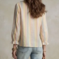 Jaleah Pastel Ruffle Stripe Blouse
