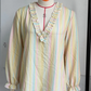 Jaleah Pastel Ruffle Stripe Blouse