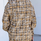 Prinny Brown Retro Plaid Long Sleeve Button Down Shirt