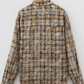 Prinny Brown Retro Plaid Long Sleeve Button Down Shirt