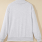 Faith Light Grey High Neck Polka Dot Slogan Baggy Sweatshirt