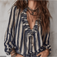 Bendall Ruffled Stripes & Boho Blouse