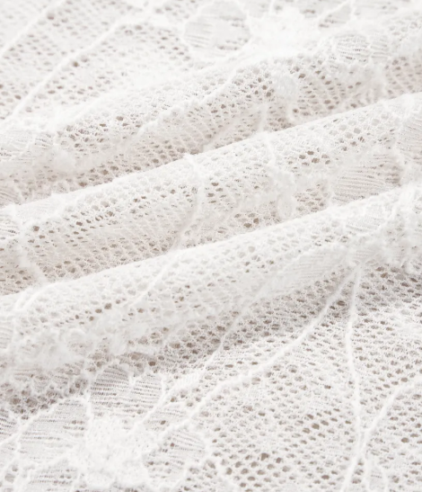 Astrid Long Sleeve Sheer Mesh Lace Top