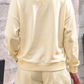 Game Day Crewneck Long Sleeve Pullover Athleisure Short Sets