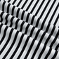 Emery Black Striped Half Sleeve Button-Up Shirt
