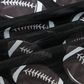 Black Football Game Day Sheer Mesh Long Sleeve Top