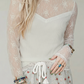 Darah Lace Mesh Long Sleeve Top