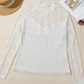 Darah Lace Mesh Long Sleeve Top