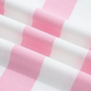 Ash Pink Stripe Patchwork Zipper Pullover Elastic Waist Shorts 2pcs Set