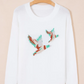 Noelle Wild Mallard Drop Shoulder Round Neck Long Sleeve Pullover Sweater